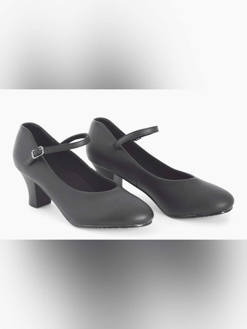 Theatricals  Footwear Adult 2” Heel Character Shoes, Black, Size 6.O